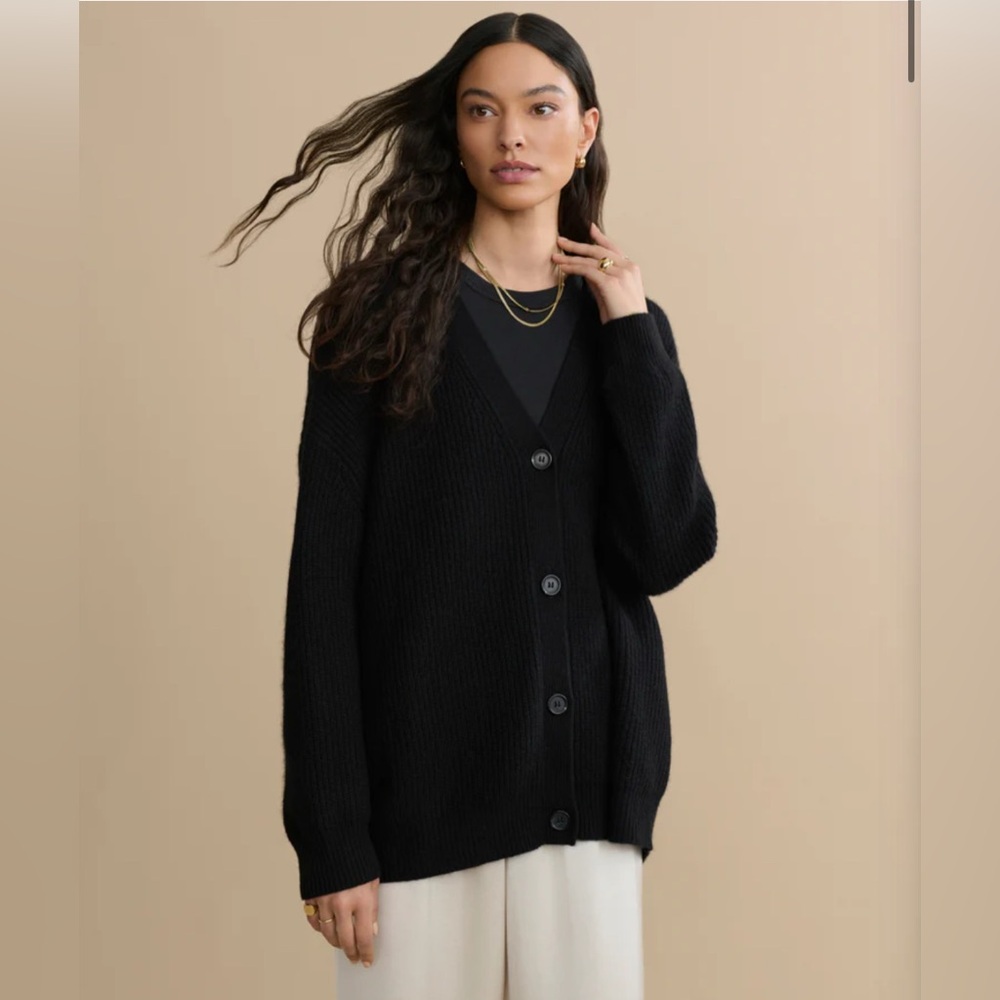 Jenni Kayne | Black Cashmere Cocoon Cardigan
